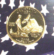 2005-S 25 Cent Proof State Quarter - California -  George Washington - £6.39 GBP