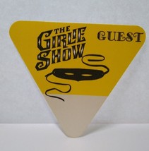 Madonna The Girlie Show Vintage 1993 Cloth Backstage Pass Pop Music Yellow - $17.55