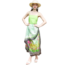 Anyyou 100% Mulberry Silk Emerald Green Long Scarf Luxury Brand Women Be... - $101.50