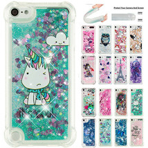 For iPod Touch 5/6/7th Gen Shockproof Painted Glitter Quicksand Soft Cas... - £36.51 GBP