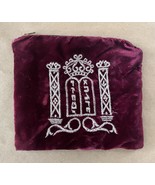 Vintage Judaica Velvet Tefillin Prayer W/ Zipper - $468.17 MXN