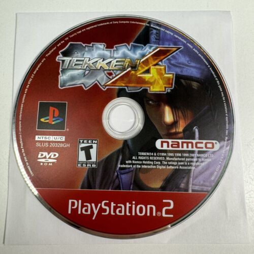 Tekken 4 PS2 Sony PlayStation 2 Greatest Hits Version Disc Only Nice - $9.89
