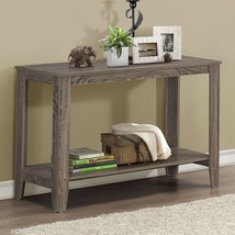 Sofa Table Console Table in Dark Taupe Wood Finish - £206.68 GBP