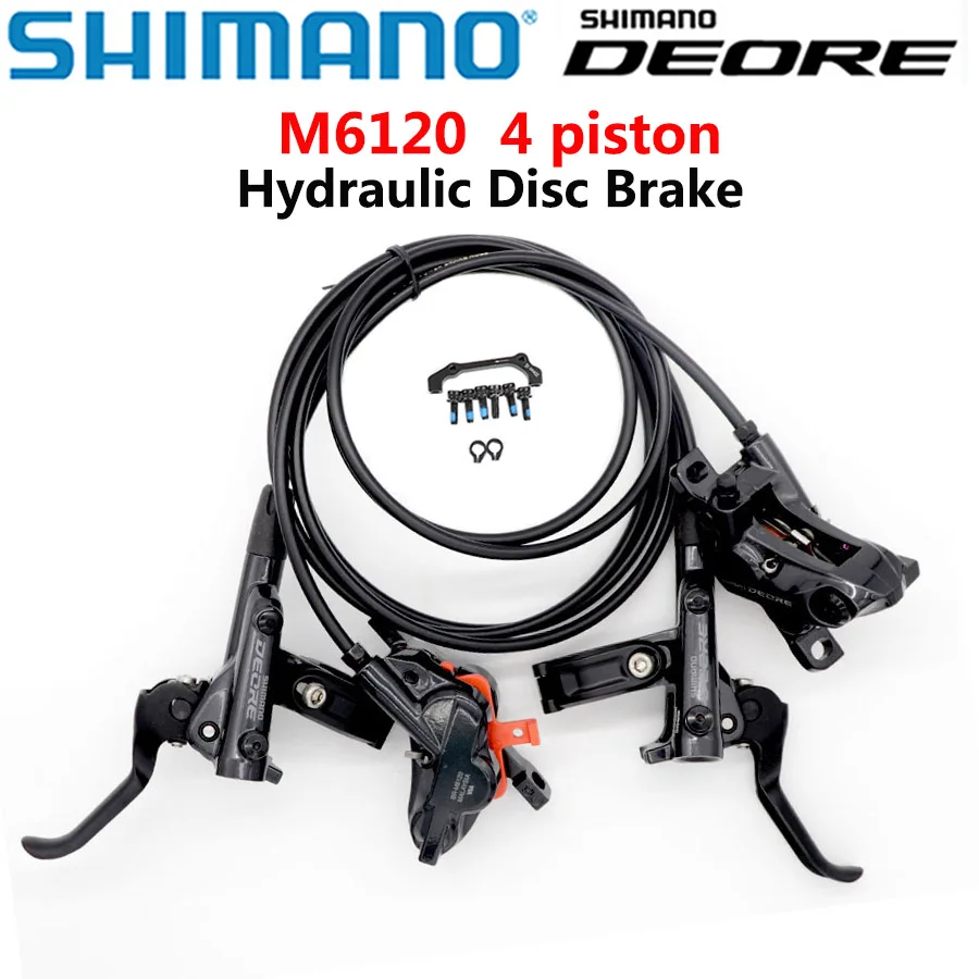 O deore m6100 2 piston m6120 4 piston brake mtb mountain bikes hydraulic disc brake mtb thumb200