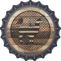 Corrugated Llama on Wood Novelty Metal Bottle Cap 12 Inch Sign (Design Only!) - £21.20 GBP