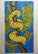 Vintage 1970 Original Silkscreen: Tree Snake - Limited Edition Prints - £39.96 GBP