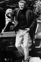 Steve McQueen in Bullitt Rare on Set Pose in Sports Jacket &amp; Chinos by Mustang 1 - £19.17 GBP