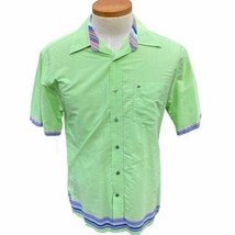 Tommy Hilfiger Mens M Short Sleeve Button Down Up  2 Ply Fabric 100% Cot... - $7.12