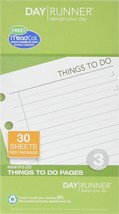 AT-A-GLANCE Day Runner Things to Do Pages (013-232) - £9.29 GBP