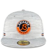 New Era Chicago Bears NFL20 Sideline 5950 59FIFTY Fitted Hat Heather Gre... - £23.32 GBP