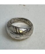 Sterling 925 Etched Ring Size 5 FREE SHIPPING - $363.37 MXN
