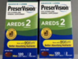 PreserVision Areds 2 120 Capsules, 2 Pack, Exp 2025 - $49.95