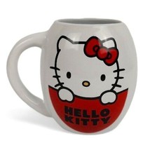 Hello Kitty I Love Apples 18 oz. Oval Ceramic Tea Coffee Mug - £23.59 GBP