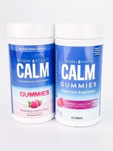 Natural Vitality Calm Gummies Magnesium Support 60 Gummies Each Lot BB11... - $26.07