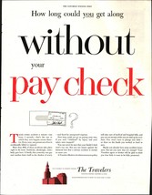 Vintage 1954 Original Print Ad Full Page - The Travelers - Get Along Without e4 - £21.51 GBP