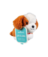 NEW Hallmark ZIP-A-LONG Vibrating Plush Toy Mini 4&quot; DOG /Puppy Tail Let ... - €9,03 EUR