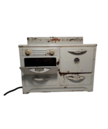 Vintage Little Chef Play Stove / Oven. Working, 13.5 x 7 x 11, White - £26.55 GBP