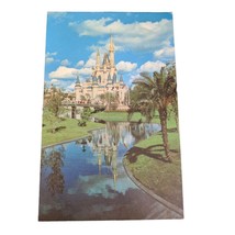 Postcard Walt Disney World Cinderella Castle Orlando Florida Chrome Unposted - £6.38 GBP