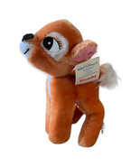 Walt Disney Animated Film Classic Bambi Plush Vintage w/ Tags 7” Stuffed... - $8.68