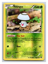 Pokemon Foongus 12/114 Reverse Holo Steam Siege Common Basic Grass TCG C... - $36.74 MXN
