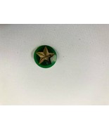 Vintage BSA Boy Scouts of America Gold Tone Star, Green Back, Pin - £8.48 GBP