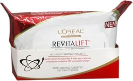 L&#39;Oreal Paris Skincare Revitalift Makeup Removing Wipes with Vitamin E, Face Cle - £15.97 GBP