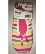 Blue Star fashion ballerina house slipper-L/XL SZ 9-11 -red green yellow... - $14.73