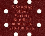 DEWALT D26441K - 80/100/150/240/400 Grits - 5 Sandpaper Variety Bundle I - £3.90 GBP