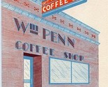 Wm Penn Hotel Coffee Shop Dinner Menu Pittsburgh Pennsylvania 1950&#39;s - $47.52
