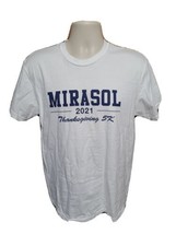 2021 Mirasol Thanksgiving 5k Adult Medium White TShirt - £15.95 GBP