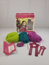 American Girl Crafts Pom-Pom Scarves Kit NIOB Makes 2 DIY, 1 For You &amp; For Doll! - £11.74 GBP