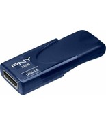NEW PNY Attache 4 Turbo 32GB USB 3.0 BLUE Thumb Flash Drive P-FD32GTBAT4... - £7.45 GBP