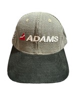 Adams Hat Golf Adjustable Cap Plaid Made In The USA - $18.00