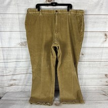 L.L. Bean Men&#39;s 44 x 30 Comfort Waist Tan Corduroy Pants Flat Front Wide... - £25.42 GBP