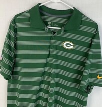 Nike NFL Green Bay Packers Polo Shirt Dri-Fit On-Field Men’s Medium - £23.83 GBP