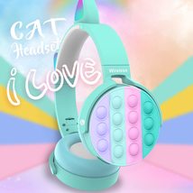 Pink Cat Fidget Headphones – Wireless Bluetooth Pop Bubble Toy for Kids ... - $379.94 MXN