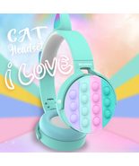Pink Cat Fidget Headphones – Wireless Bluetooth Pop Bubble Toy for Kids ... - $27.29 CAD