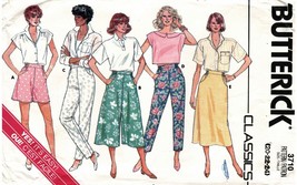 Misses' COORDINATES Vintage 1986 Butterick Pattern 3710 Size 20-24   UNCUT - $15.00