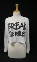 Love The Classic Womens Cropped Shirt Breaking The Rules Size M - £13.06 GBP