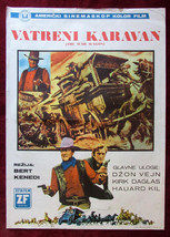 1967 Original Movie Poster The War Wagon John Wayne Kirk Douglas Howard Keel - £90.89 GBP