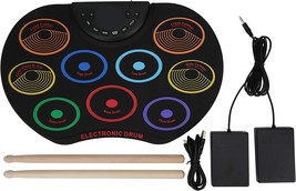 Adult Beginner Percussion Instrument With Electronic Drum Set And Portable - £43.10 GBP