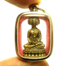 Nawagote 9 Faces Lord Buddha Pendant Thai Brass Amulet Win Obstacles Lucky Rich - £25.61 GBP
