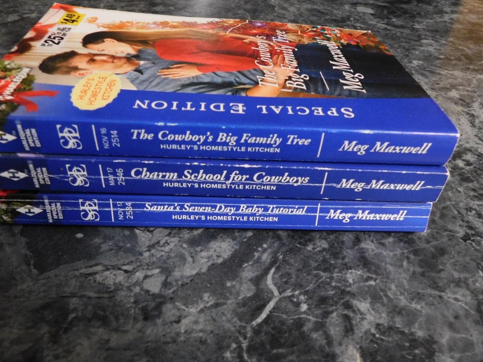 Harlequin SE Meg Maxwell lot of 3 Hurley&#39;s Homestyle Kitchen Series - $5.99