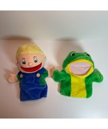 Lot of 2 Lakeshore Big Mouth Animal Puppet Frog and Blonde Boy EUC - $275.59 MXN