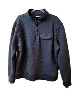 Faherty Sweater Jacket Epic Mens XL Quilted Fleece Pullover Relaxed Fit ... - $62.87 CAD