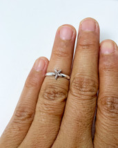 Minimalist Starfish Adjustable Ring, 925 Sterling Toe Ring, Silver Beach Ring - £7.95 GBP
