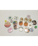 Vintage pinback mixed button lot camel 90210 sesame street Giant eagle - $19.75