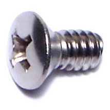 #10-24 x 3/8&quot; 18-8 Stainless Phillips Oval Machine Screws (100 pcs.) - £9.46 GBP