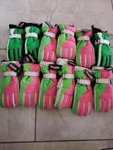 Wholesale Bulk Lot 12 Pairs Women&#39;s Waterproof Winter Snow Ski Gloves - £47.03 GBP