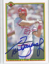 Tom Brunansky Auto - Signed Autograph 1990 Bowman #202 - MLB St. Louis Cardinals - £2.74 GBP
